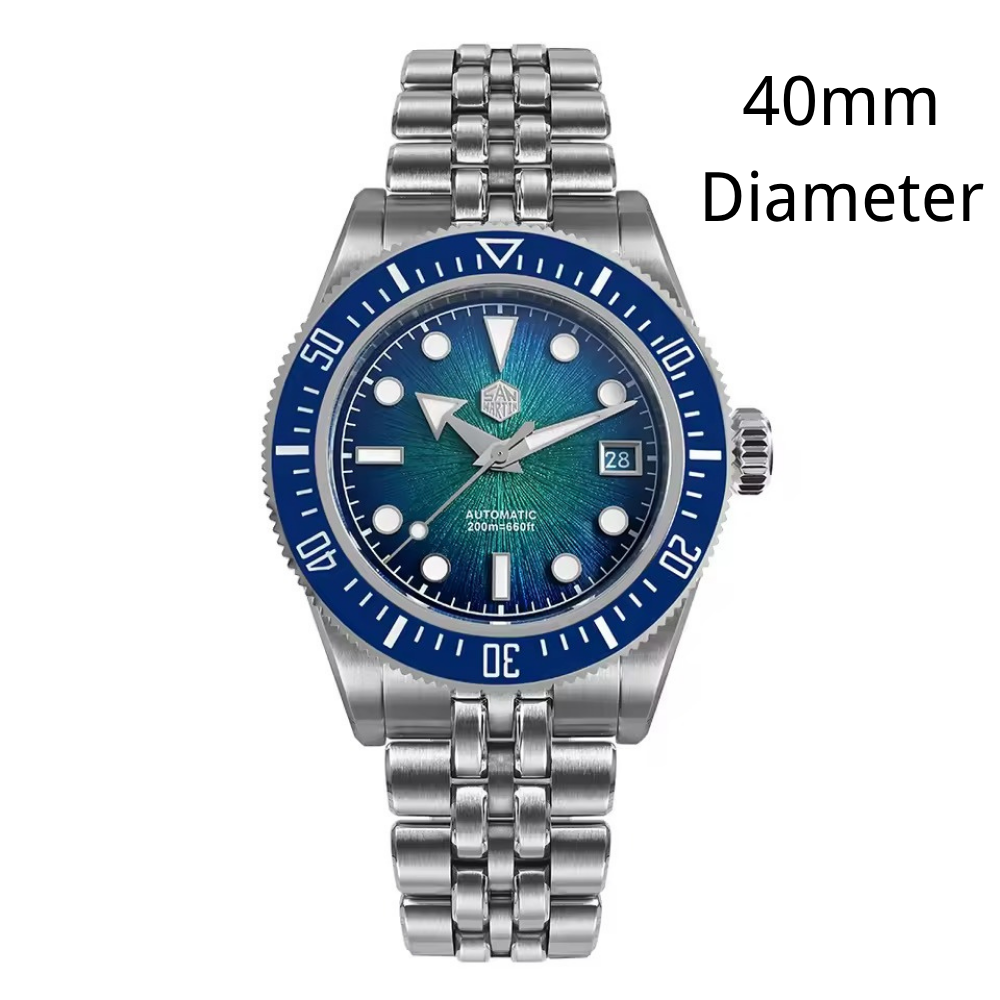 メンズ 機械式腕時計 自動巻 200m防水 ステンレス ハイブランド ビジネス プライベート ゴールド/ブラック/ グリーン weisikai HEIMDALLR 腕時計 メンズ, GMT 自動巻き 時計 ステンレス鋼 42.3mm