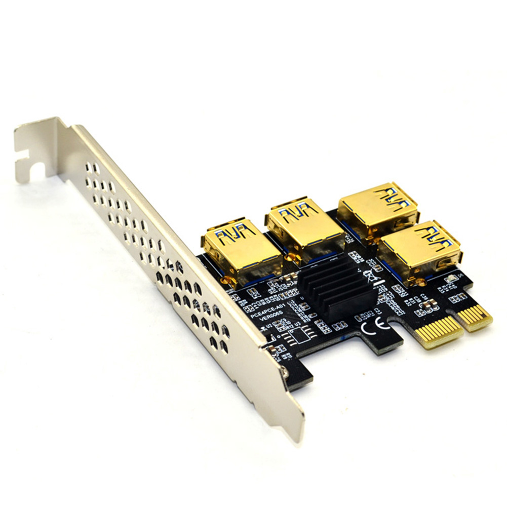PCIe to PCIe Adapter PCI-Express 1x to 16x 1 to 4 USB 3.0 Mining Riser Card, 501 Original
PCIe to PCIe Adapter PCI-Express 1x to 16x 1 to 4 USB 3.0 Mining Riser Card, 501 Original