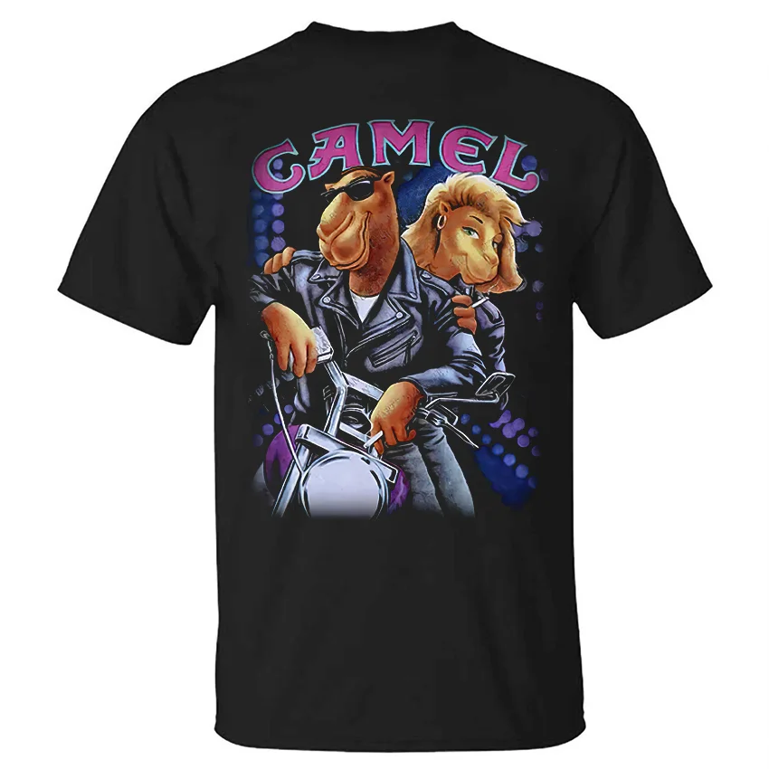 Camel Vintage Printed Unisex T-shirt - Devcarry