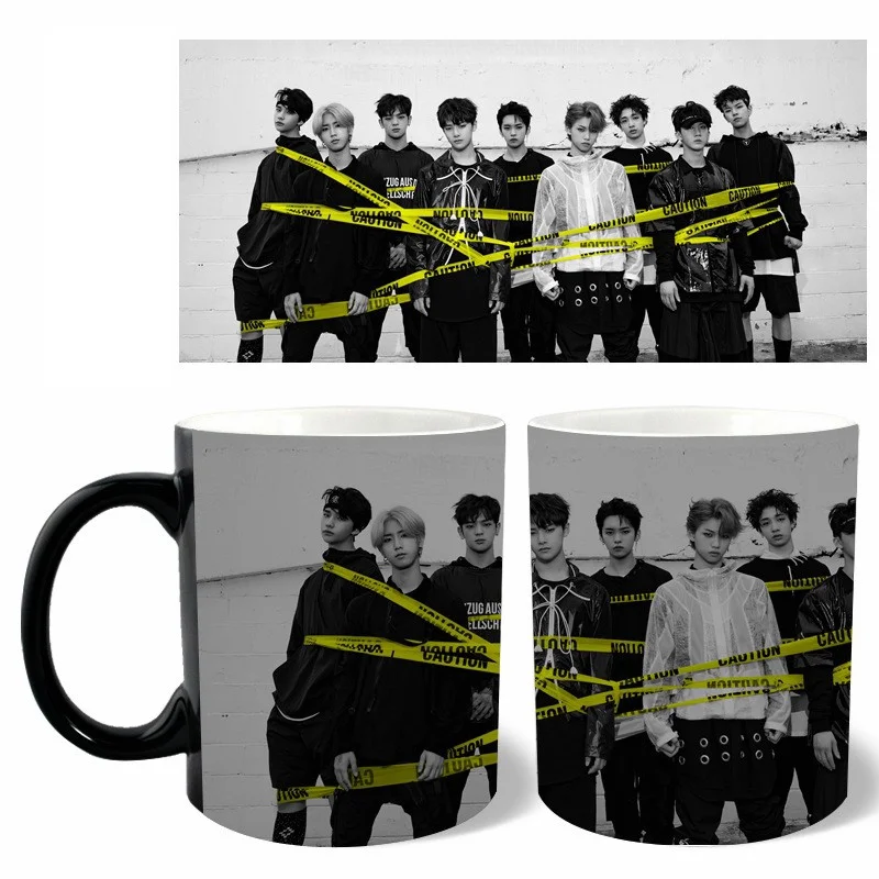 Stray Kids Coffee Mugs Heat Sensitive Color Changing Cup,12 oz