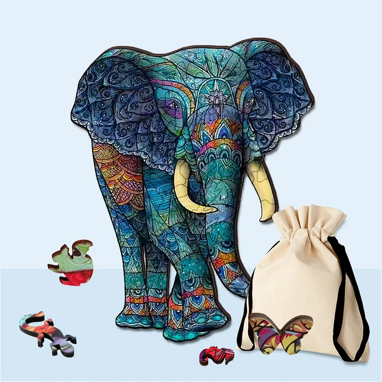 Ericpuzzle™ Ericpuzzle™Blue elephant Jigsaw Puzzle