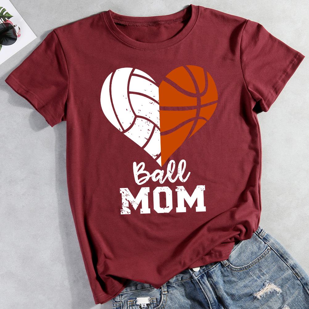 Ascend Athletics Baseball Mom Heart T- Shirt X-Large