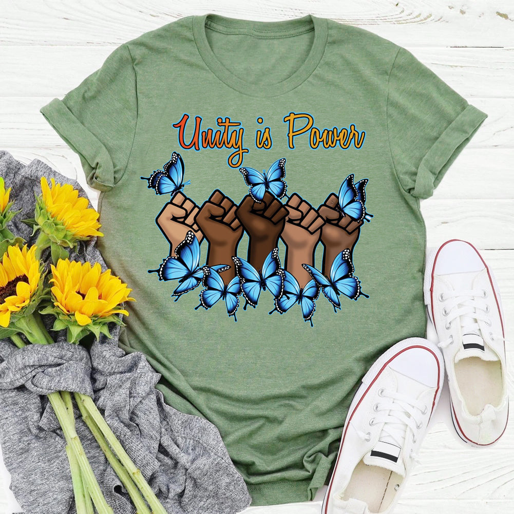 unity is power Butterfly insectT-shirt Tee -03727-Guru-buzz