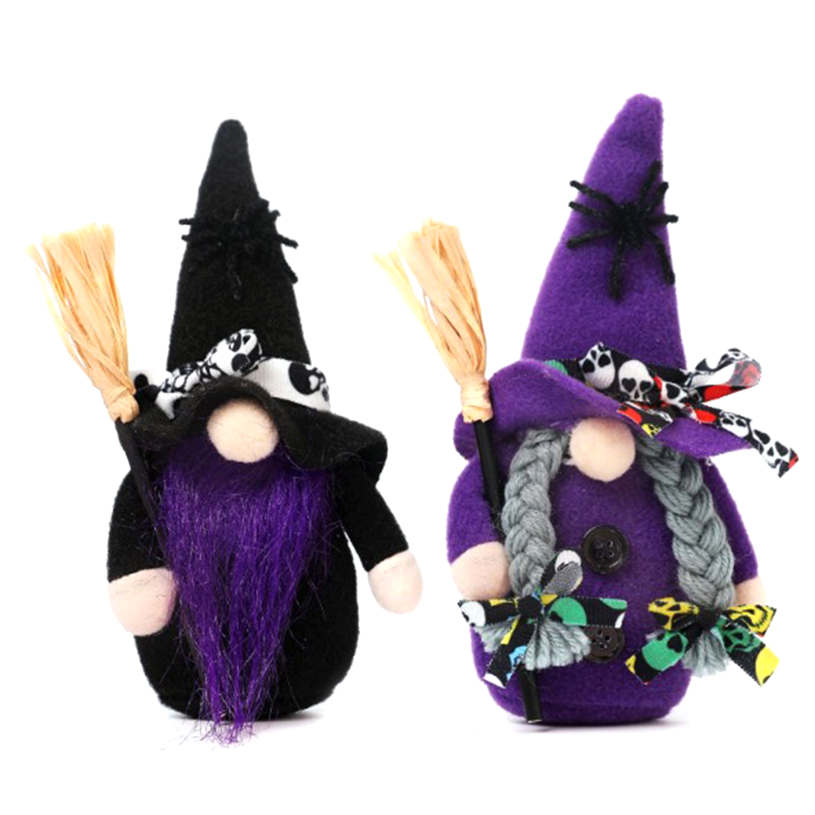 Halloween Witches Gnomes Doll Halloween Plush Faceless Doll with Broom, Purple witch, 501 Original
Halloween Witches Gnomes Doll Halloween Plush Faceless Doll with Broom, Purple witch, 501 Original
