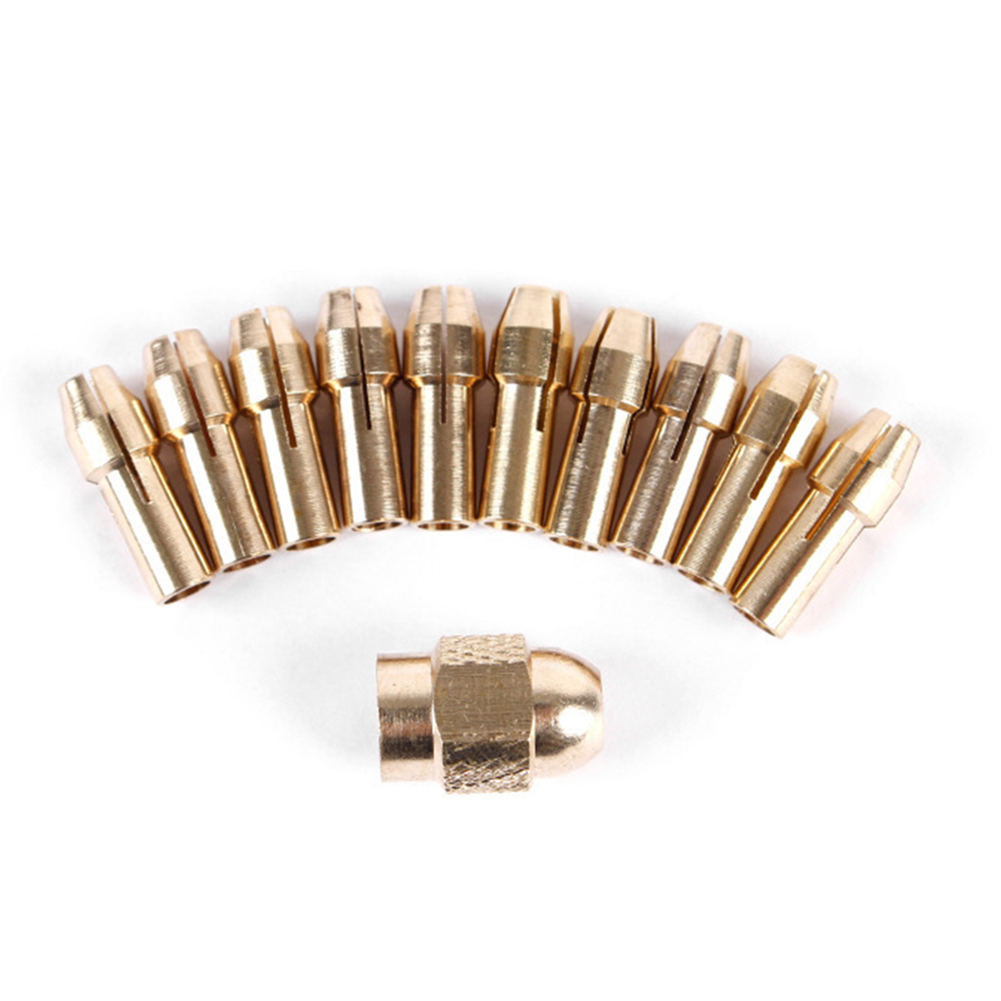 11pcs Mini Drill Brass Collet Chuck for 2.3mm Twist Drill Motor Shaft Tool, 501 Original
11pcs Mini Drill Brass Collet Chuck for 2.3mm Twist Drill Motor Shaft Tool, 501 Original