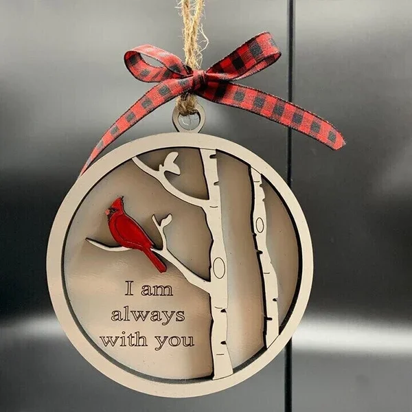 Cardinals Christmas Ornament "I am always with you" Memorial Ornament Gifts For Family
