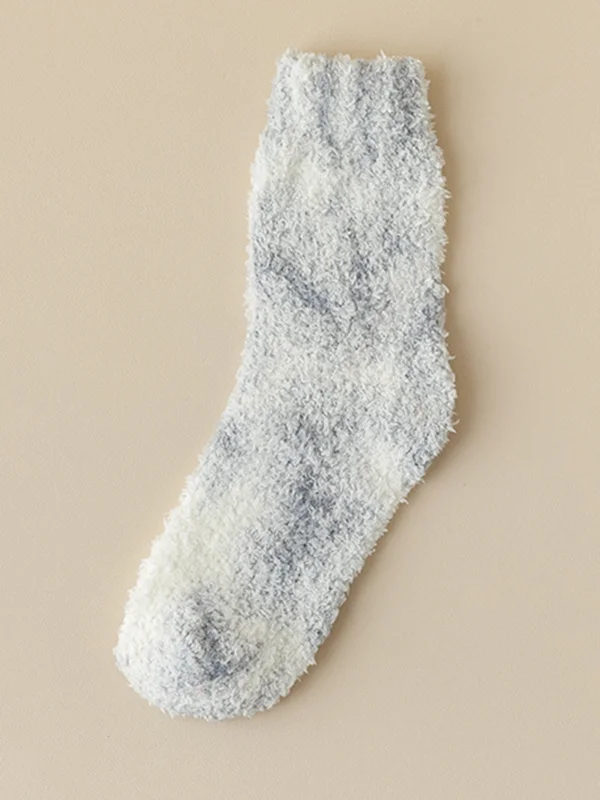 Original Coral Fleece Keep Warm Tie-Dyed Socks Accessories