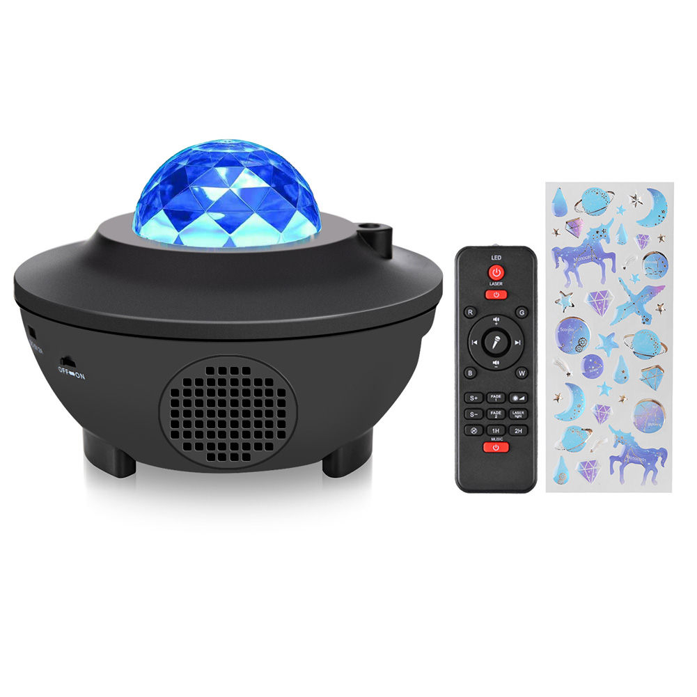 Music Galaxy Star LED Remote Control Wave-Bluetooth Laser Projector Night Light, White, 501 Original
Music Galaxy Star LED Remote Control Wave-Bluetooth Laser Projector Night Light, White, 501 Original