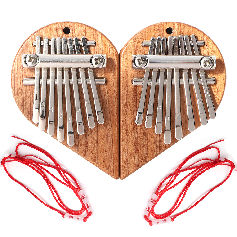 Mini Heart-Shaped 8-Key Sapele Plate Kalimba Thumb Piano Mbira Sanza Gifts, Right, 501 Original
Mini Heart-Shaped 8-Key Sapele Plate Kalimba Thumb Piano Mbira Sanza Gifts, Right, 501 Original