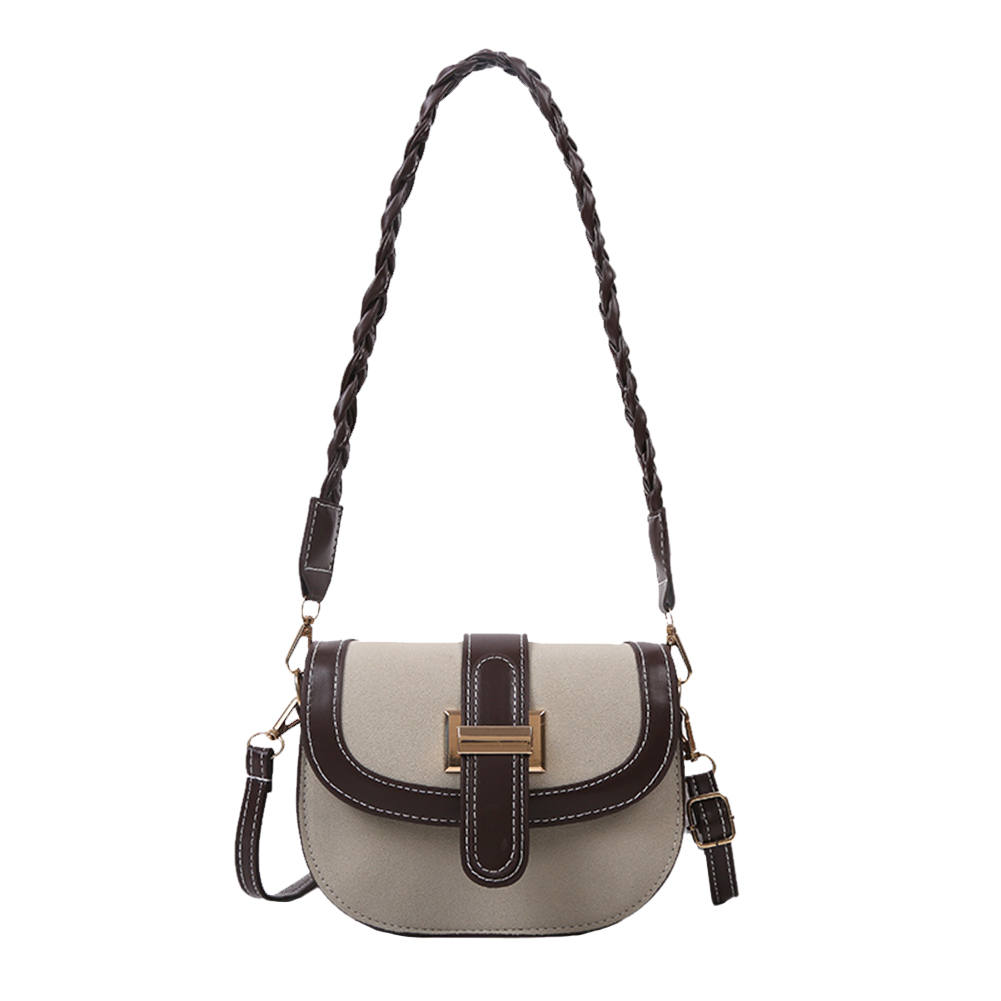 Female Curved Hit Color Messenger Bag PU Woven Strap Saddle Shoulder Purse, Brown, 501 Original
Female Curved Hit Color Messenger Bag PU Woven Strap Saddle Shoulder Purse, Brown, 501 Original