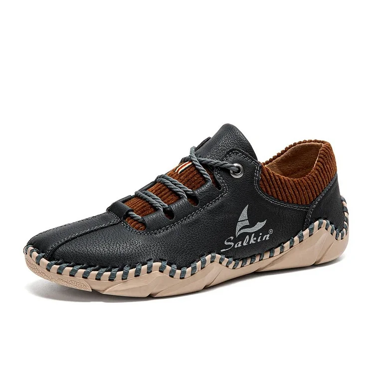 Men's Comfortable, Soft, Wear-resistant And Antiskid Casual Hand Sewn Shoes  Stunahome.com