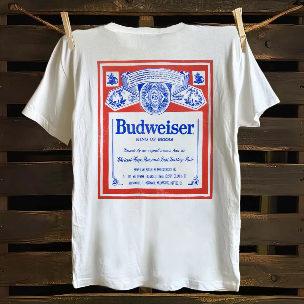 Classic Beer Label Design Graphic T-shirt