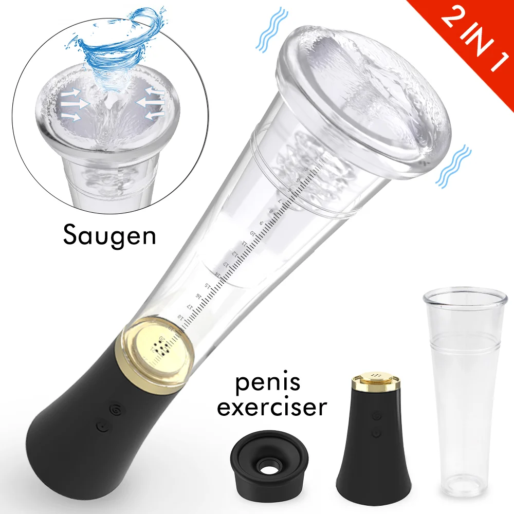 S090 Max 2-in-1 Strong Suction Vibrating Penis Pump