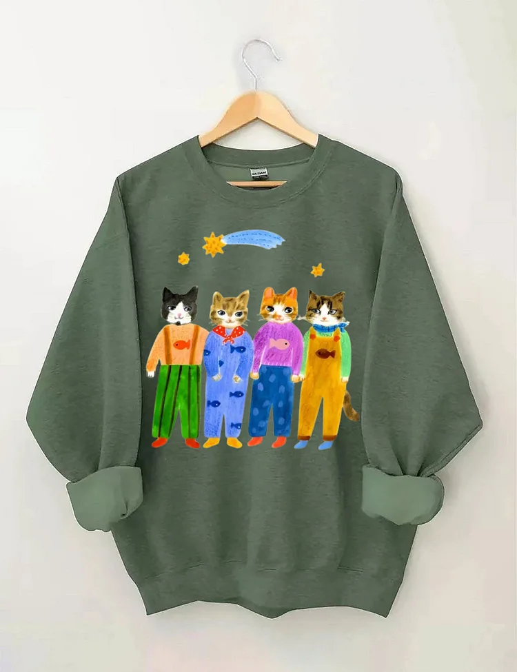 Pussycat In Sunny Skies Sweatshirt socialshop