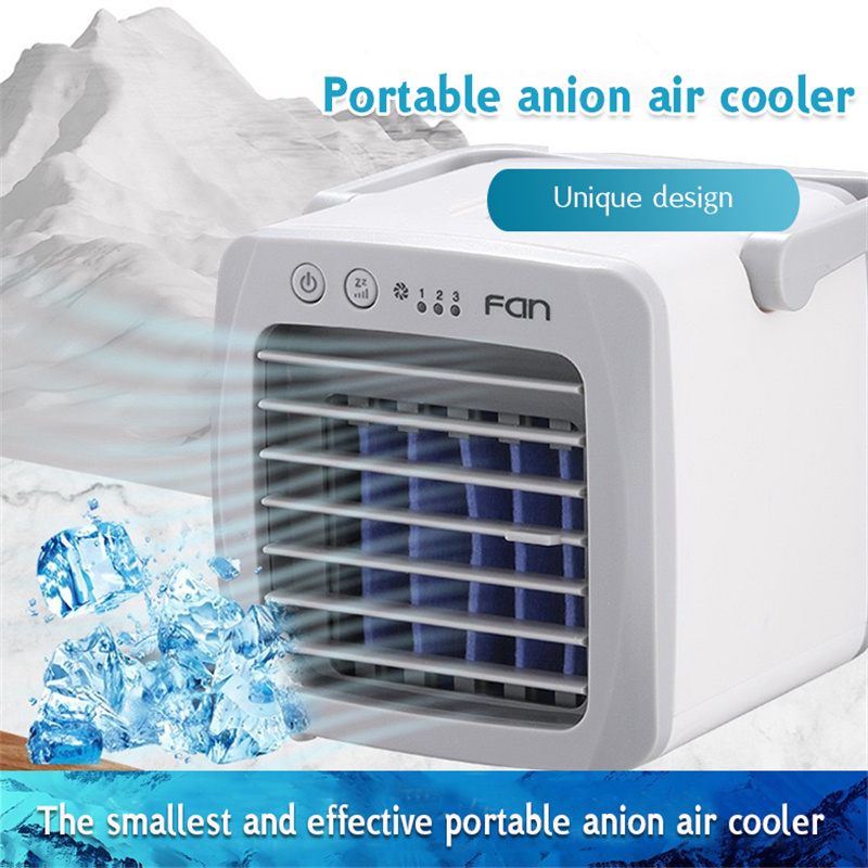 Portable USB Desk Air Conditioner Mini Fan Air Cooler Fan Air