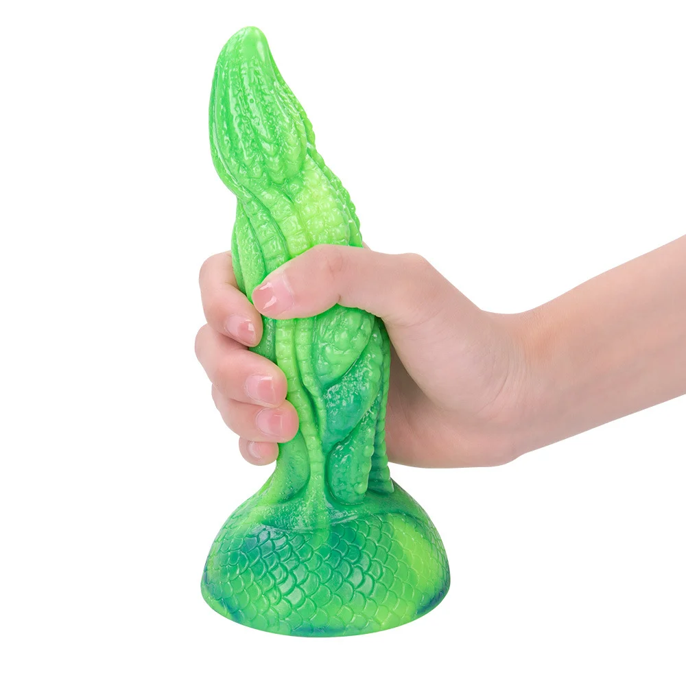 Vegetable Shaped Silicone Dildo Anal Plug - Rose Toy