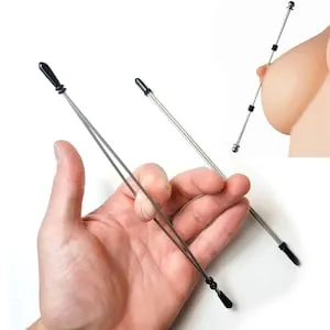pornhint Pornhint 2 pc. Nipple Clamps, Double Bar Pincher, BDSM Nipple Clamps, Adjustable Nipple Clamps, Fetish nipple clamp, Nipple Pain Torture