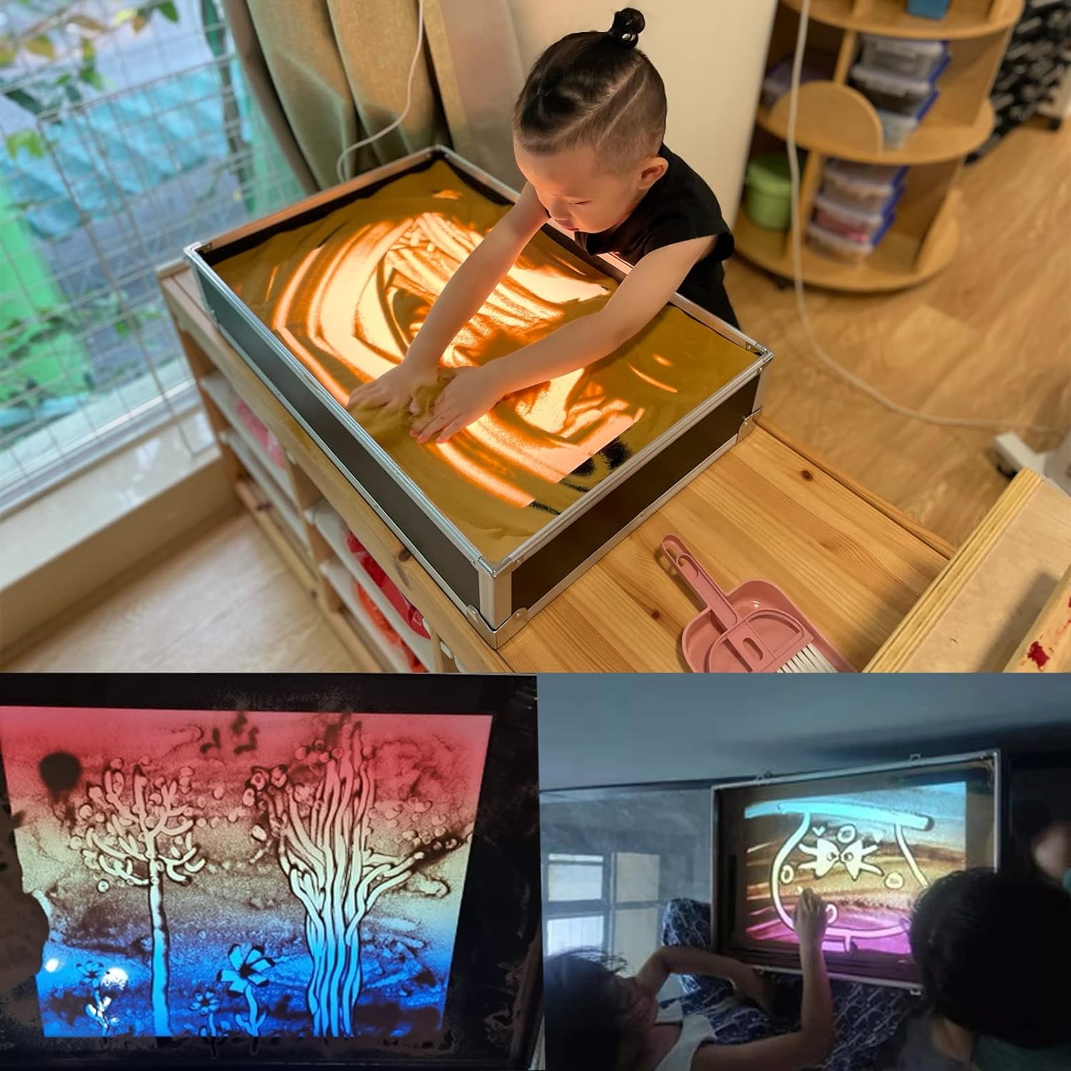 2023 Dimmable Professional Box Table Sand Drawing Table Art Educational