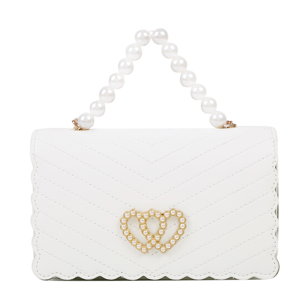 Fashion Pearl Handle Messenger Bag Women PU Elegant Love Shoulder Handbag, Black, 501 Original
Fashion Pearl Handle Messenger Bag Women PU Elegant Love Shoulder Handbag, Black, 501 Original