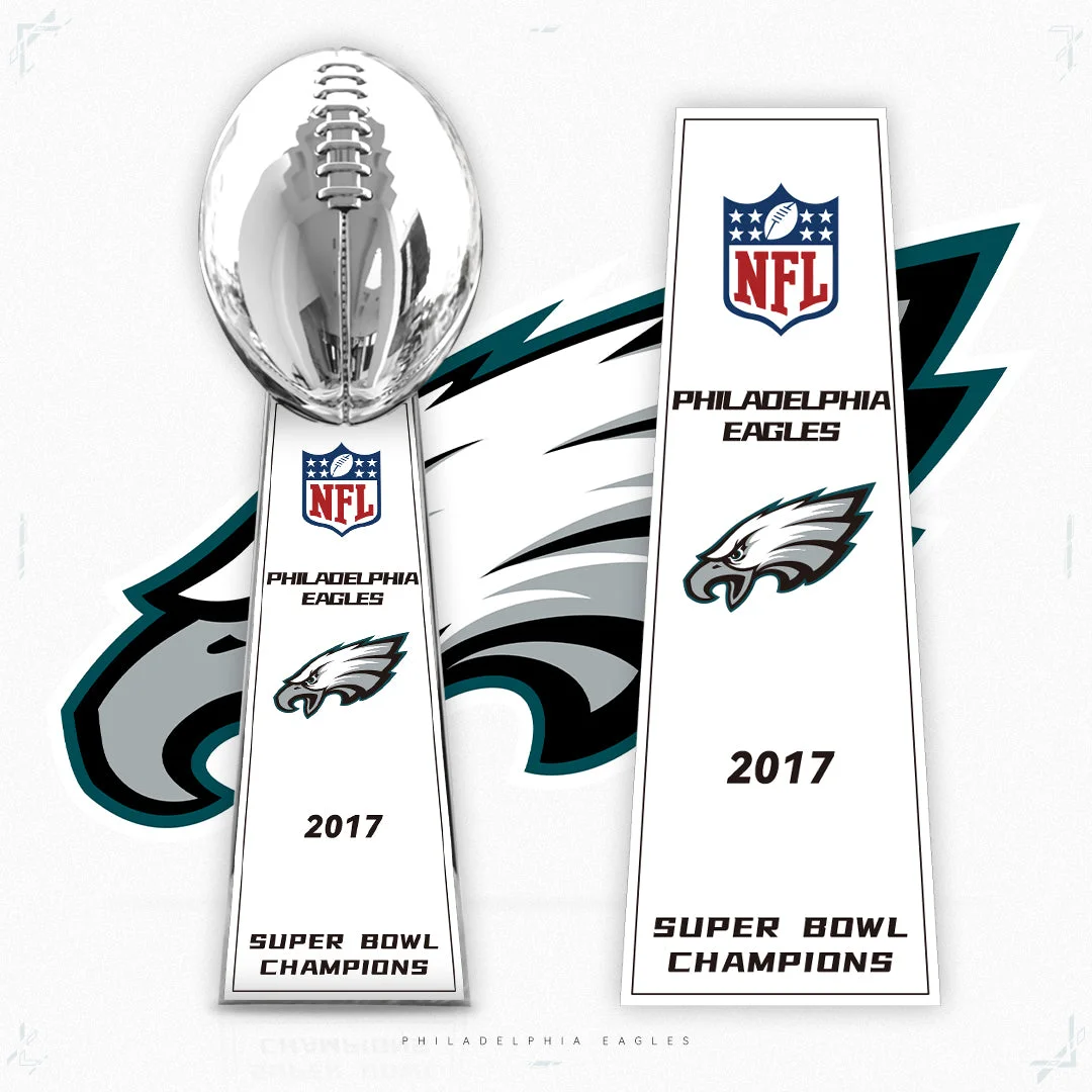 [NFL]Philadelphia Eagles，2017 Vince Lombardi ,  Super Bowl Championship Trophy Resin Version