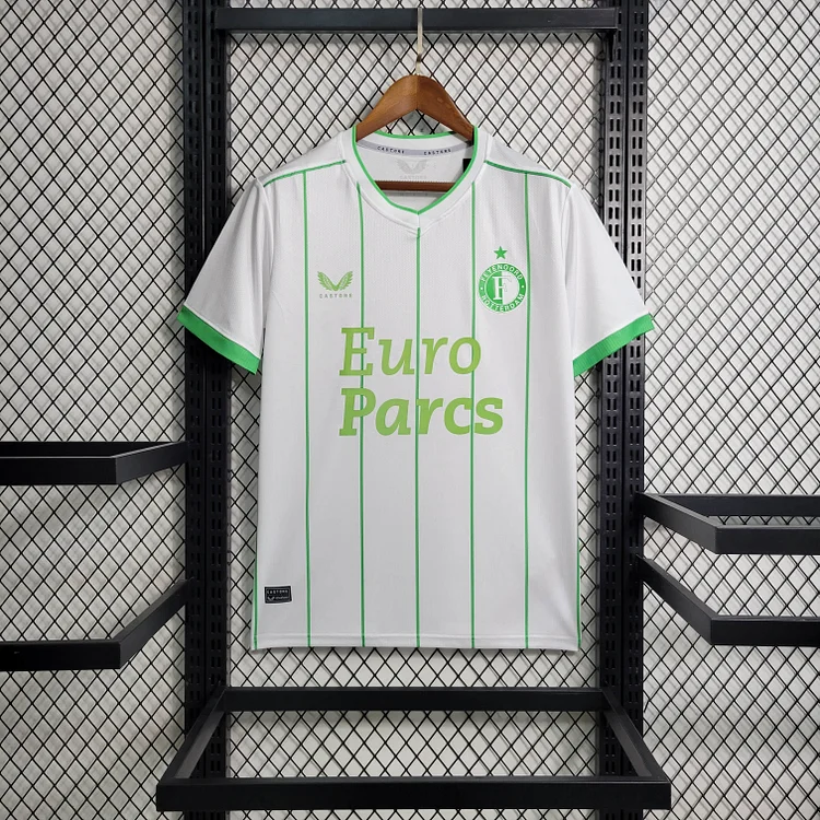 Feyenoord Rotterdam Third Shirt Top Kit 2023-2024 - White