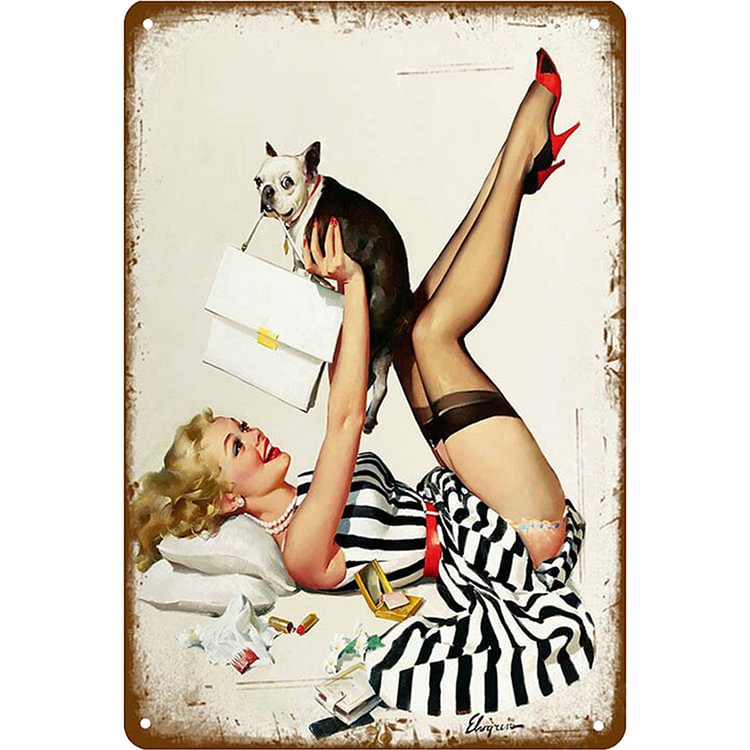 Sexy Lady Pin Up Girl - Vintage Tin Signs/Wooden Signs - 20*30cm/30*40cm