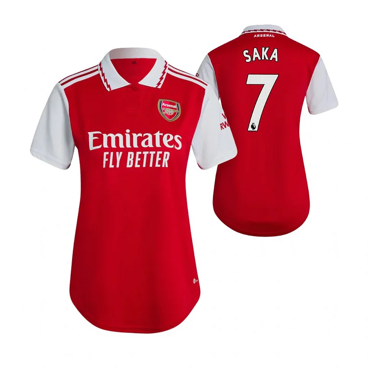 Women's Arsenal Bukayo Saka 7 Home Shirt Kit 2022-2023