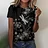 Efenbei Women T-Shirts Fashion 3d Butterfly Print Tshirt For Ladies Casual Streetwear Short Sleeves Tops Female Clothing Tees Camisetas