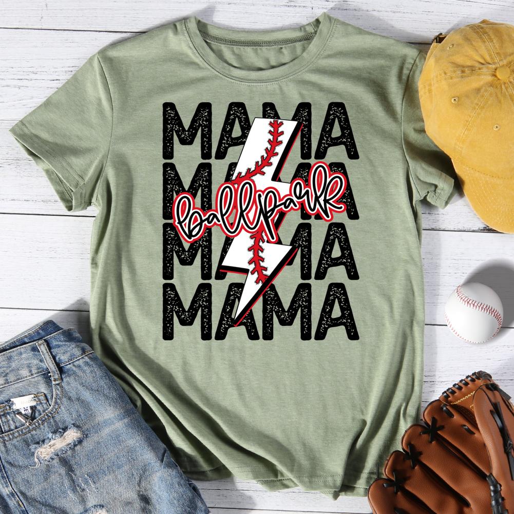 Ballpark Round Neck T-shirt-0025459-Guru-buzz