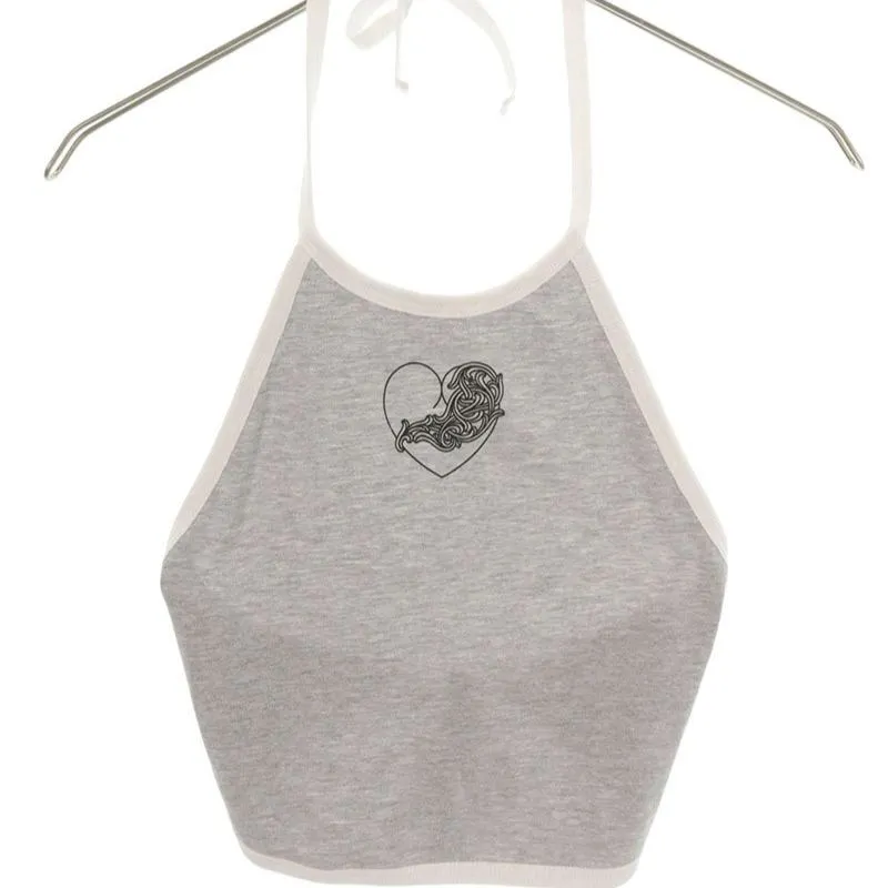 CHROME HEARTS ノースリーブ Tシャツ グレー Chrome Hearts Tシャツ黒&白 H0165