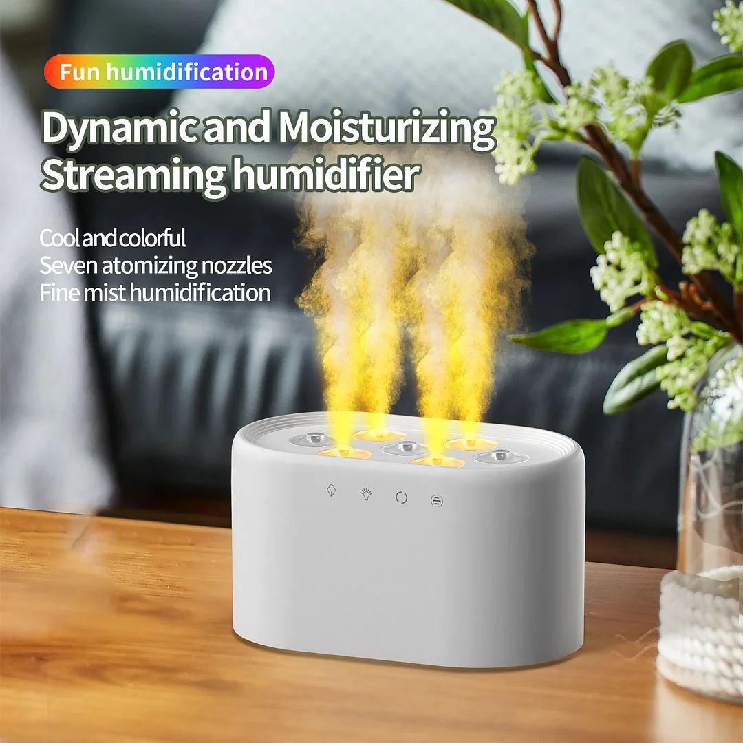 Ultrasonic Cool Mist Aroma Diffuser and Air Humidifier with LED Dynamic Flowing Light