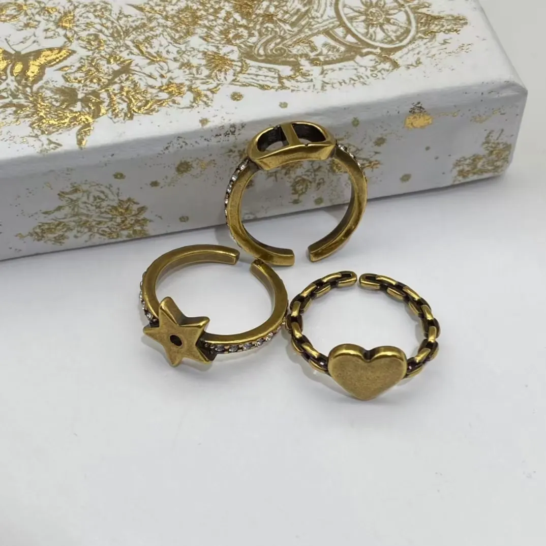 Dior Stacked Rings - 3 Pieces