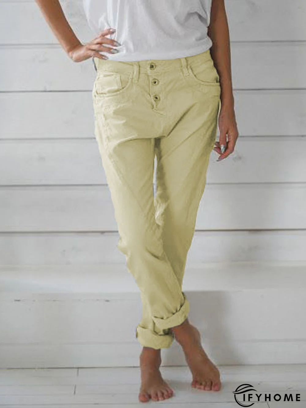 Cotton Casual Fit Pants | IFYHOME