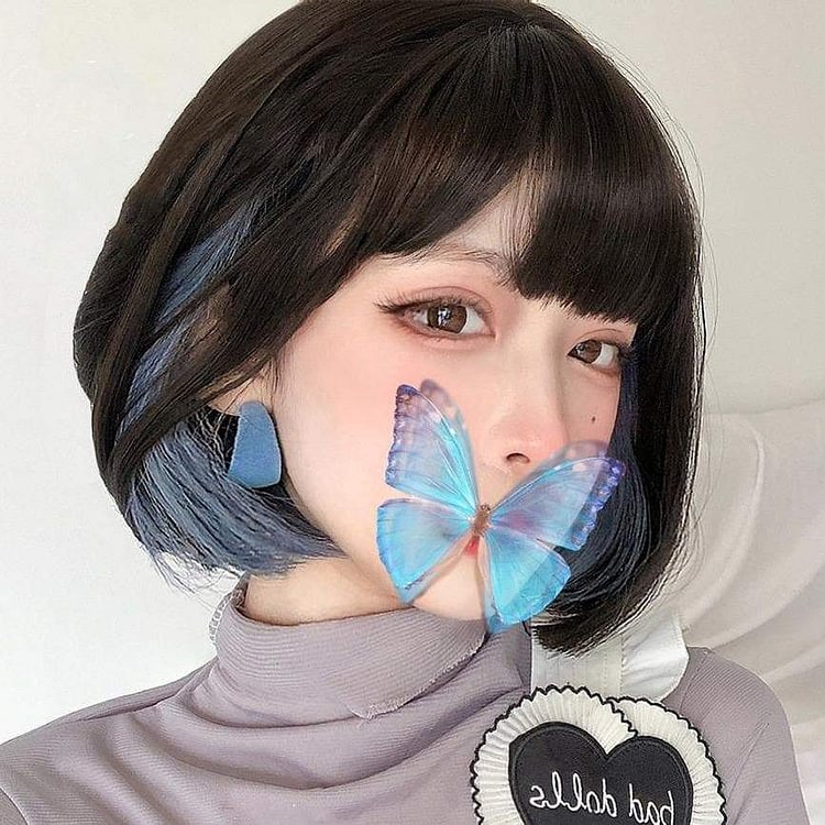 Cute Hang-ear Highlights Bobo Wig SP15594R
