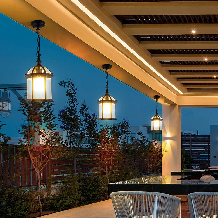 Retro Outdoor Waterproof Wall Lamp Chandelier Landscape Decorative Lighting for Villa Garden - Appledas