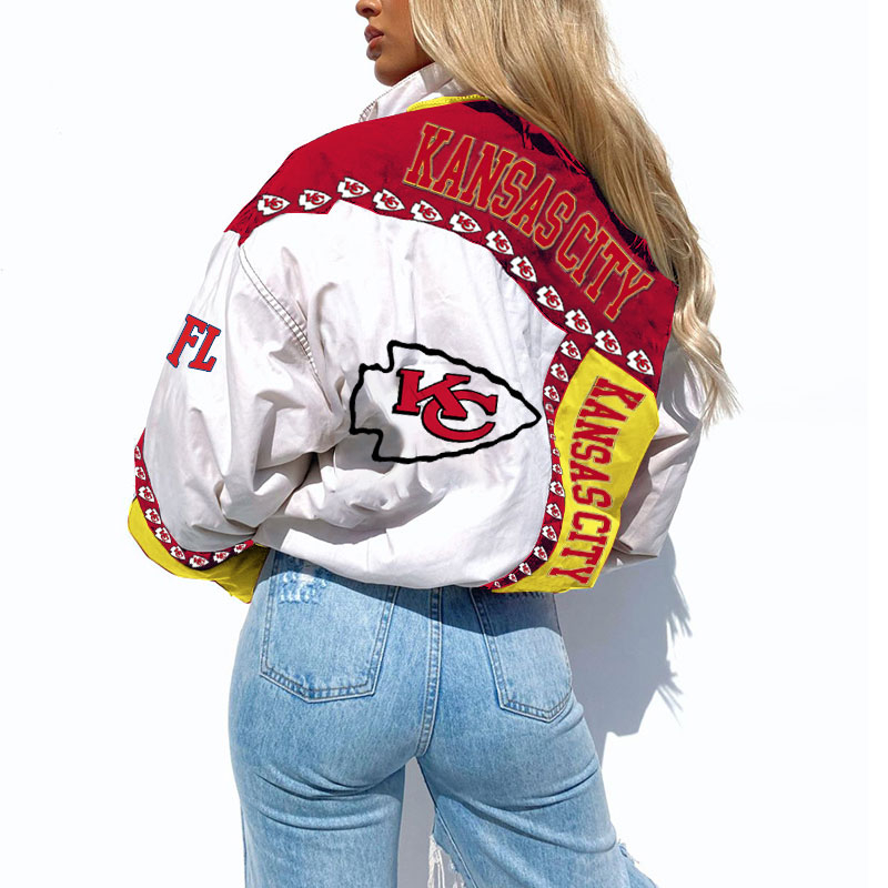 San Francisco 49ers Womens Outfits Casual Cropped Varsity Jacket Jumpers  Pants