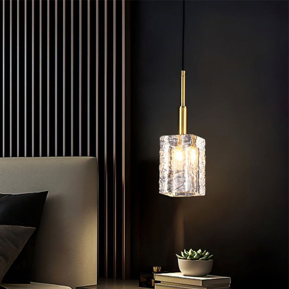 Modern Simple Crystal Lampshade Pendant Light