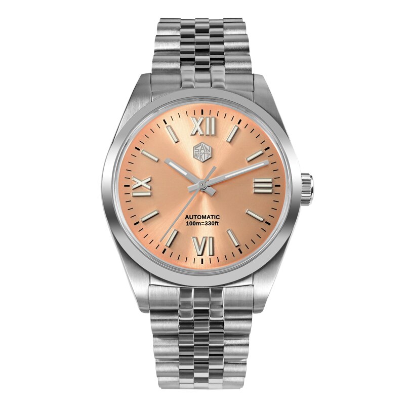 U.S. Warehouse-San Martin 38.5mm Roman Numeral Sunray Dial Men Watch SN0050-G San Martin Watch san martin watchSan Martin Watch