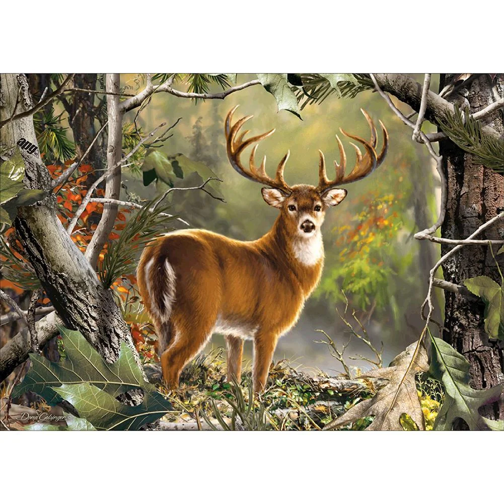 Full Round/Square Diamond Painting -  Deer in Forest
