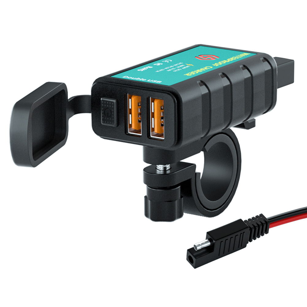 Dual USB Charger Motorcycle Fast Charging Adapter with ON OFF Switch SAE, 501 Original
Dual USB Charger Motorcycle Fast Charging Adapter with ON OFF Switch SAE, 501 Original