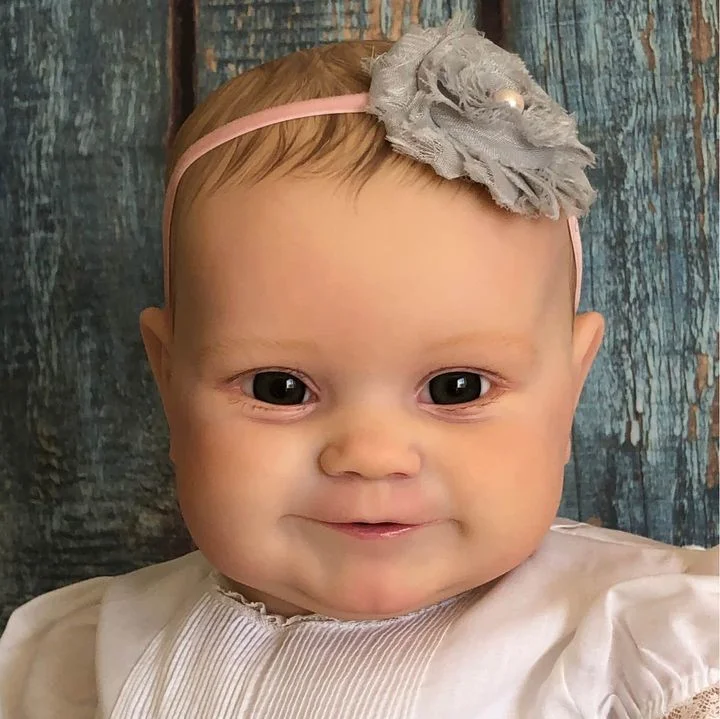  20" Super Cute Handmade Lifelike Hand-painted Hair Silicone Reborn Toddler Baby Girl Doll Toy Hazel - Reborndollsshop®-Reborndollsshop®