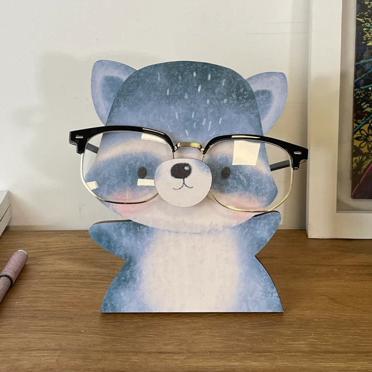 Glasses Holder Stand Gift - Bear[Blue]