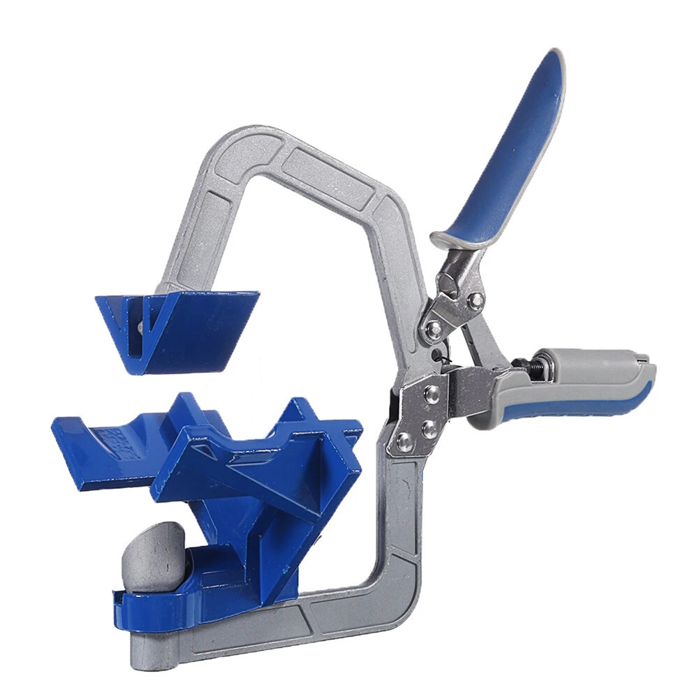90 Degree Right Angle Woodworking Clamp Carpentry Picture Frame Corner Clip, 501 Original
90 Degree Right Angle Woodworking Clamp Carpentry Picture Frame Corner Clip, 501 Original
