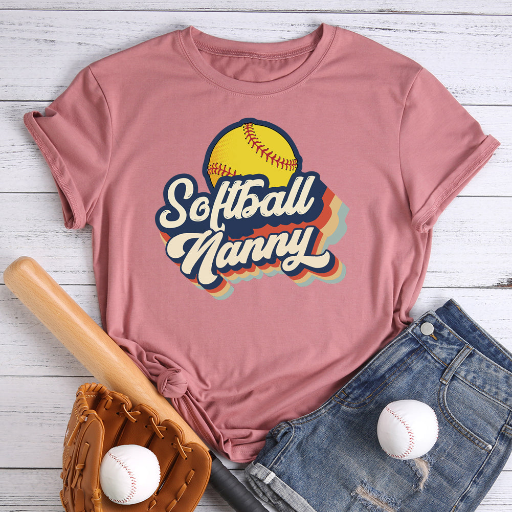 Softball nanny T-shirt Tee -013341-Guru-buzz