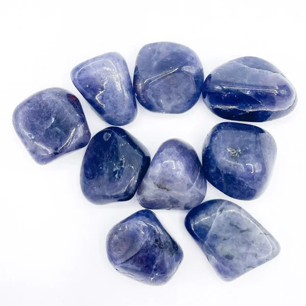 Sold out 0.1kg Iolite tumblestone, blue crystals