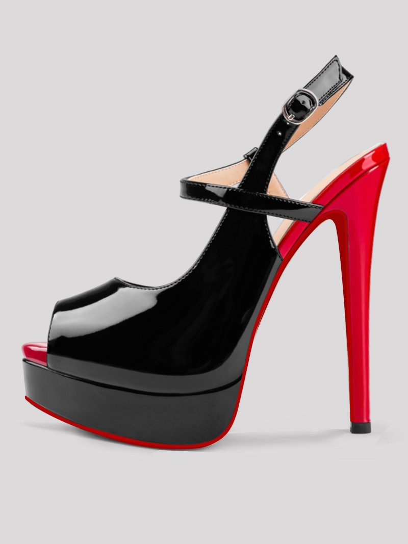 Shiny Red Bottom Super Stiletto Heels – OneStepForth