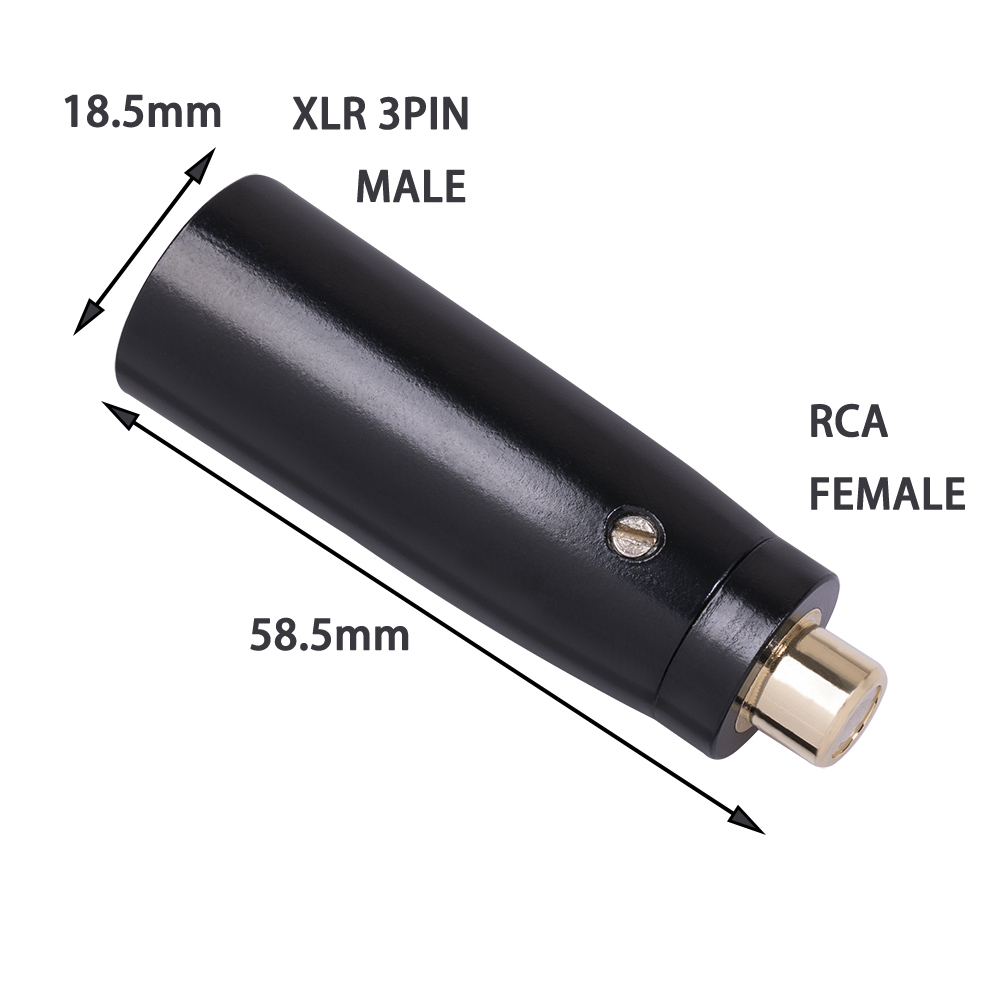 RCA Female to XLR Male Adapter Gold Plated Audio Connector for Mic Mixer, 5pcs, 501 Original
RCA Female to XLR Male Adapter Gold Plated Audio Connector for Mic Mixer, 5pcs, 501 Original