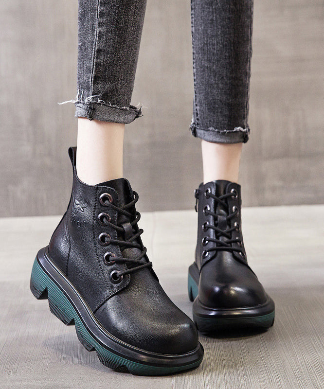Lace Up Platform Winter Boots