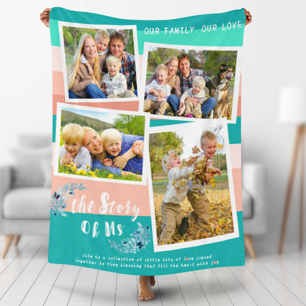 Custom Blankets Personalized Family Photo Blanket Blanket