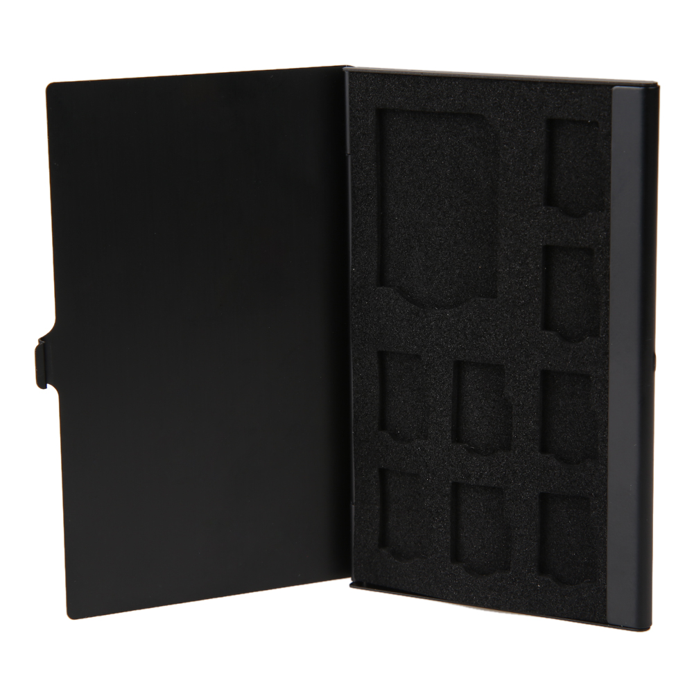 Monolayer Aluminum 1Sd+ 8Tf Micro Sd Cards Pin Storagebox Case Holder, Black, 501 Original
Monolayer Aluminum 1Sd+ 8Tf Micro Sd Cards Pin Storagebox Case Holder, Black, 501 Original